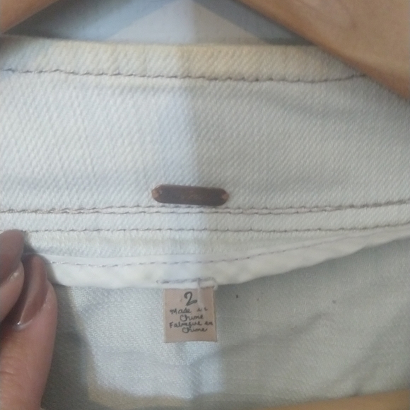 Free people moto Light Blue jean jacket - Small - Picture 3 of 3